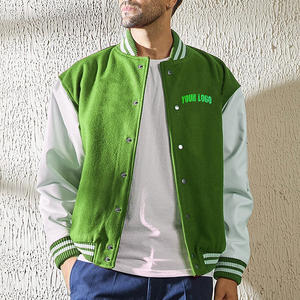 Veste universitaire personnalisée avec logo 2025, vente chaude, veste à capuche de style lettreman, imperméable, grande taille, uniforme de baseball pour la saison d'automne - Product Image 6