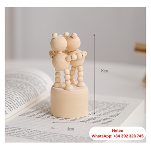 Đồ Chơi Bằng Gỗ Tùy Chỉnh Hình Dạng Và Kích Thước-Vui Nhảy Múa Con Rối Làm Bằng Gỗ Chất Lượng Cao Tốt Nhất Bán Hiển thị Nhân Vật Con Rối 2024 - Product Image 2