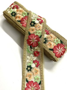 Customized Color Eco-Friendly Washable Flower Embroidery Organza Lace Trim for Women's Garments Deals in Wholesale - Product Image 5