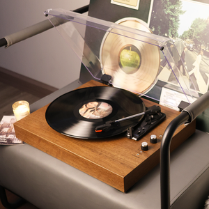 Tourne-disque <span class=keywords><strong>vinyle</strong></span> tout-en-un avec son haute fidélité, plateau antidérapant et stylet rubis - Product Image 5