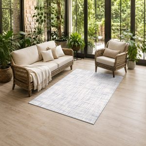 RUGS DEPOT LXDP-0702 Wholesale Ivory Cream Modern Vintage Digital Printed Machine Washable Chenille Area Rug Non <b>Slip</b> - Product Image 6