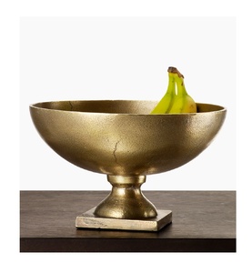 Fantaisie moderne luxe coulée aluminium coulée bol de fruits émail Vintage classique ton or bol de fruits luxe moderne bol Royal - Product Image 2