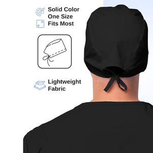 Bonnet de médecin personnalisé avec boutons de protection des oreilles, tissu doux à séchage rapide et coupe réglable, idéal pour les chirurgiens et les équipes médicales - Product Image 3