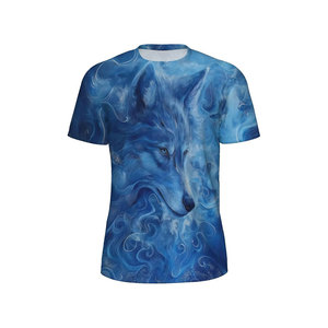 Camiseta estampada de talla grande de verano para hombre, manga corta, fuente digital de ocio holgada, suministro al por mayor de fabricantes de Fitness - Product Image 4