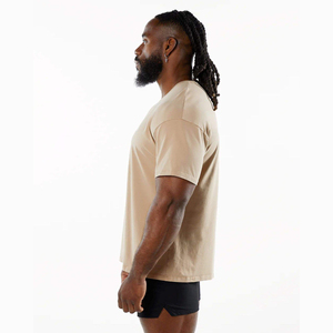 เสื้อยืดคอกลมแขนสั้นผ้าฝ้าย94% 6% ผ้าสแปนเด็กซ์แขนสั้นตัดเย็บแบบ Raglan - Product Image 3