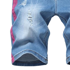 Your Own Design Customized <b>Men</b> <b>Jeans</b> Shorts <b>High</b> Street Fashion Elastic <b>Waist</b> <b>Men</b> <b>Jeans</b> Shorts For Sale - Product Image 4