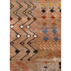 Alfombra de Lana y Seda de Bambú Tejida a Mano con Patrón Geométrico de Gran Área en Rojo y Naranja Freedom Manchaha para Sala de Estar de Adolescentes - Les-8356 - Product Image 3