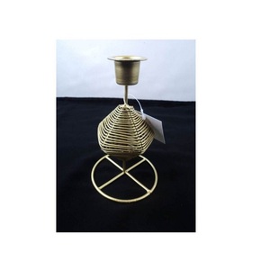 Bougeoir en fil de fer pour décoration intérieure moderne Bougeoir votif en cristal fait à la main pour décorations de Pâques - Product Image 3