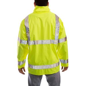 Venta al por mayor 2024 llegada Hi Vis chaqueta de ropa de trabajo impermeable reflectante con capucha adjunta y múltiples bolsillos a la venta a granel - Product Image 3