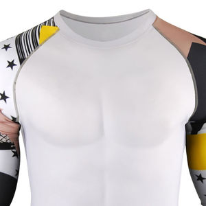 เสื้อ Rash Guard แขนยาวผ้าสแปนเด็กซ์โพลีเอสเตอร์สำหรับฤดูหนาวพิมพ์ลายโลโก้ตามสั่ง - Product Image 4
