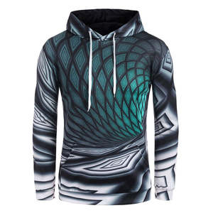 Fabricant OEM, sweat-shirt tendance imprimé par sublimation avec tissu en molleton de coton respirant, sweat-shirt à capuche pour homme - Product Image 1