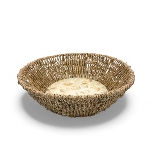 ถาดสไตล์โบฮีเมียนทำจากเปลือกหอยมุก ดีไซน์ยืดหยุ่น ขอบตกแต่งด้วยหญ้าทะเล สำหรับเสิร์ฟอาหาร ใช้ในบ้าน นำเข้าจากเวียดนาม - Product Image 2