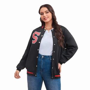 Veste universitaire en satin pour femme de qualité supérieure, prix de gros en ligne, article en vente, veste universitaire en satin pour femme 2026 - Product Image 1
