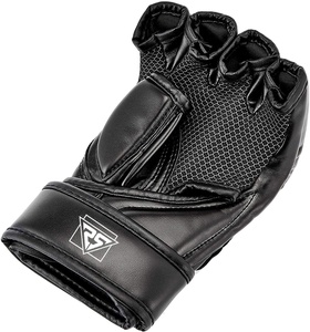 OEM personalizado profesional Kick Boxing guantes Top Quty medio dedo MMA guantes nuevo diseño tamaños 8oz 12oz Material de cuero perforación - Product Image 3