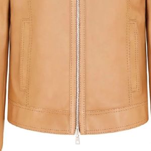 Collection Automne – Blouson Bomber en Cuir Véritable Chaud, Imperméable, Tendance, Respirant, Sur Mesure, Style Moto pour Homme - Product Image 6