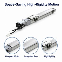 Module de glissière linéaire à vis à billes en aluminium BSC6, actionneur linéaire électrique, moteur pas à pas NEMA, rail compact haute rigidité, machine CNC