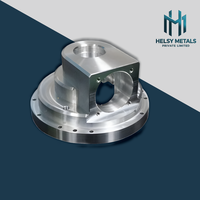Support de montage à bride en aluminium léger usiné CNC/laser VMC 6061/6082/7075, corps cylindrique étagé, tolérance de 0,01 mm