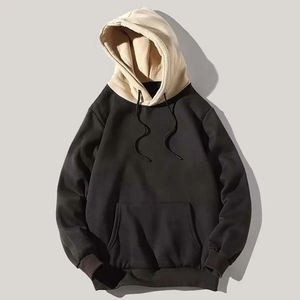 Sweat-shirts à capuche pour hommes sur mesure, de haute qualité, unis, décontractés, grande taille, coupe ample, en tissu molletonné et polaire, sweat-shirts longs - Product Image 1