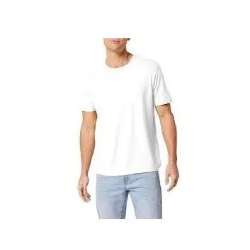 Sıcak yüksek kalite satış 210 Gsm t-shirt baskı özel % 100% pamuk erkekler boş T gömlek düz boş siyah beyaz temel tshirt OEM