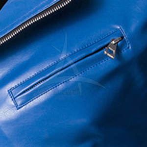 Veste en cuir d'hiver respirante et chaude pour hommes avec col montant et logo avant Matériau en peau de vache Style décontracté Prix - Product Image 6