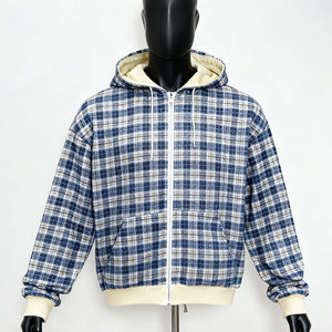 HSI OEM Custom Plain Blank <b>Hoodies</b> <b>String</b> Regular Fit 100% Cotton Regular Fit Autumn Flannels Pullover Hoodie - Product Image 3