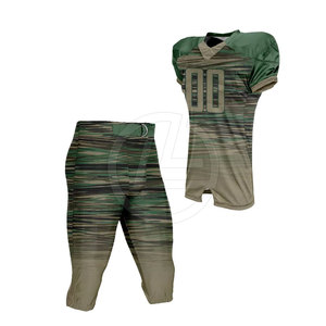 Camiseta de equipo de fútbol americano con gráficos y diseño personalizados, conjunto de uniforme de fútbol personalizado, Manga corta transpirable - Product Image 4