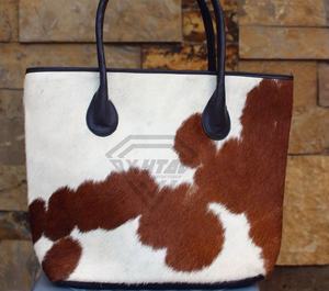 High Quality Customized Comfortable Cowhide Crossbody Purse Handbag Western <b>Bag</b> Brown <b>White</b> Cow Hide Western Tooled Leather - Product Image 4