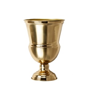 Elegant Metal Tabletop Flower <b>Vase</b> Urns Gold Finished Perfect for Home Wedding and Hotels Decorated Flower <b>Vases</b> - Product Image 5
