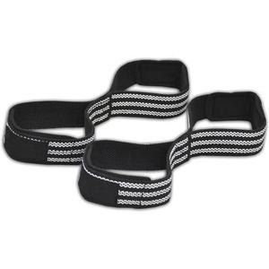 Venta al por mayor 8 correas de levantamiento de pesas de algodón de la mejor calidad. Figura 8 correas para gimnasio correas de doble bucle - Product Image 3