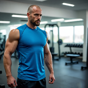 Acid Wash Boxy <b>Vest</b> Tops <b>Men</b> Crew Neck Sleeveless Stone Washed Singlet <b>Vest</b> Boys Gym Fitness Wear Cut Shoulder Washed <b>Vest</b> <b>Men's</b> - Product Image 6