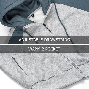 Sudadera informal de manga larga con cremallera para hombre con cordón y bolsillo Chaqueta con capucha estampada de otoño-Sudaderas con estampado digital - Product Image 6