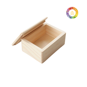 Boîte cadeau en bois naturel avec couvercle taille personnalisée et logo pour l'emballage de produits haut de gamme exportation directe d'usine - Product Image 1