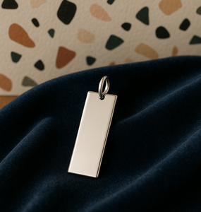 925เงินจี้บาร์ยาวออกแบบจี้เครื่องประดับขายส่งโรงงานในประเทศไทย - Product Image 1