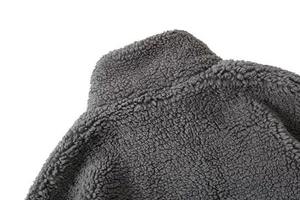 Veste à capuche Sherpa épaisse sweat-shirt polaire zippé chaud d'hiver pour hommes logo personnalisé vêtements de travail d'extérieur - Product Image 3