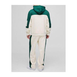 Chándal de talla grande de alta calidad para chándal acampanado Logotipo personalizado Cuello con capucha Patrón sólido Estiramiento en cuatro direcciones - Product Image 5