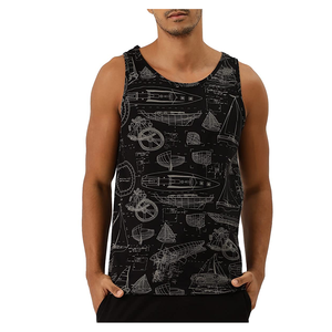 Vente en gros, débardeur de Gym personnalisé, musculation 100% coton hommes gilet de sport débardeur Stringer - Product Image 1