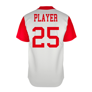 Maillot de baseball personnalisé à boutons, tissu doux, uniforme d'équipe et d'entraînement - Product Image 3