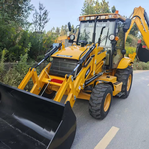 Retroexcavadora CAT 420F usada con cucharón, pulgar hidráulico y cargador frontal de ruedas hidráulico, en venta en Francia - Product Image 1