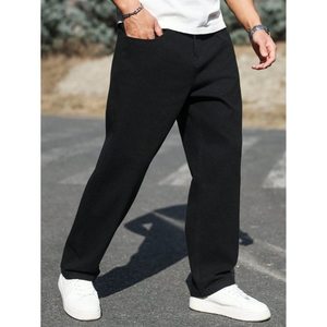 Jean en denim noir ample et tendance pour homme, coupe large, délavé vintage, écologique, respirant, mode automne, tailles 28 à 42 - Product Image 6