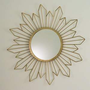 Miroir mural de maquillage en métal décoratif pour mur le plus vendu du fabricant et fournisseur indien - Product Image 2