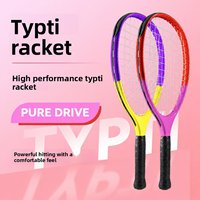 Raqueta de Pádel JAS Sports TYPTI de Fibra de Carbono Completa, Profesional, con Cuerdas Abiertas, Empuñadura Acolchada, Cubierta con Cierre Ecológico, OEM
