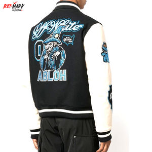 Veste universitaire à col montant en toile de qualité supérieure pour hommes, design unique de haute qualité, vêtements d'hiver confortables, couleur noire - Product Image 2