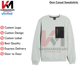 Sudadera de cuello redondo personalizada de primera calidad Unisex algodón pesado 350 GSM suéter de gran tamaño suave polar en blanco sudaderas para hombre - Product Image 5