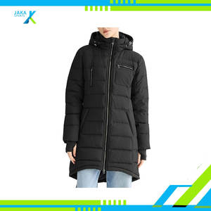 Chaqueta Larga Acolchada de Punto para Mujer, Cálida, con Capucha, Ajustada, Transpirable, Informal, a la Moda, para Clima Frío - Product Image 6