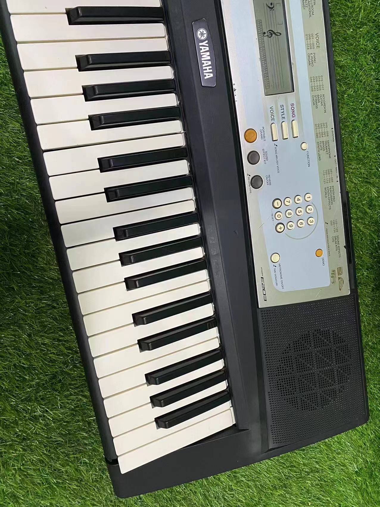 Renewed Yamaha PSR E203 61-Key Portable Keyboard - Affordable
