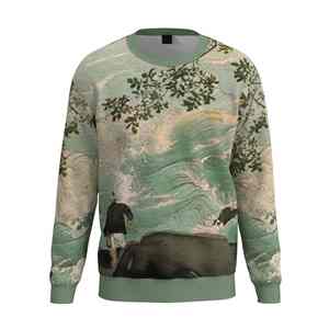 Sudadera básica de algodón con sublimación para hombre, sudaderas con capucha de los mejores colores, logotipo personalizado, manga larga, sudadera de tela de alta calidad para invierno para hombre - Product Image 4