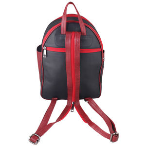 En tendencia Mochila de cuero genuino azul Bolso con forro de poliéster Estilo de moda - Product Image 5
