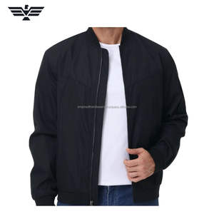 Chaqueta Bomber Premium Gris Claro para Hombre, Diseño Único, 100% Poliéster, Cierre de Cremallera, Ropa Exterior Informal, Antibacteriana, Logotipo Personalizado - Product Image 3