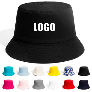 Chapeau seau d'automne unisexe de haute qualité en polyester Chapeau réversible à séchage rapide imprimé sur toute la surface avec motif solide et logo - Product Image 1
