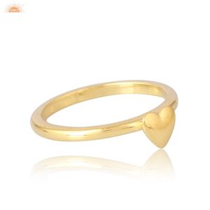 Anillo de Oro Sólido de 9k con Forma de Corazón, Hermoso Regalo para Ella, Fabricante de Joyería Personalizada - Product Image 2